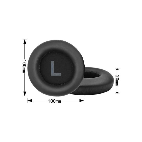 Coussinets de rechange pour AKG K52, K72, K92, K240, Mousse à mémoire + cuir PU, Noires, 1 Paire