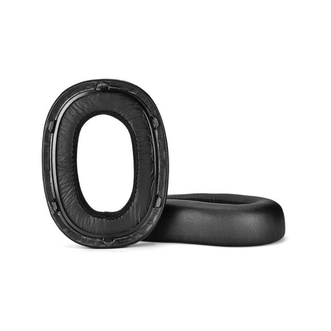 Coussinets de rechange pour AKG N700NC, Mousse à mémoire + cuir PU, Noires, 1 Paire