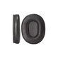 Coussinets de rechange pour Audio-Technica ATH-MSR7, ATH-M50x, Mousse à mémoire + Cuir, Noires, 1 Paire