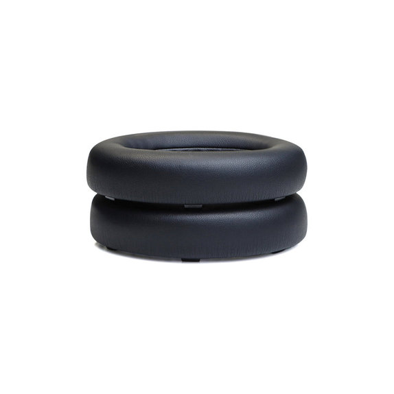 Coussinets de rechange pour Bose QC Ultra, Mousse à mémoire + Cuir, Noires, 1 Paire