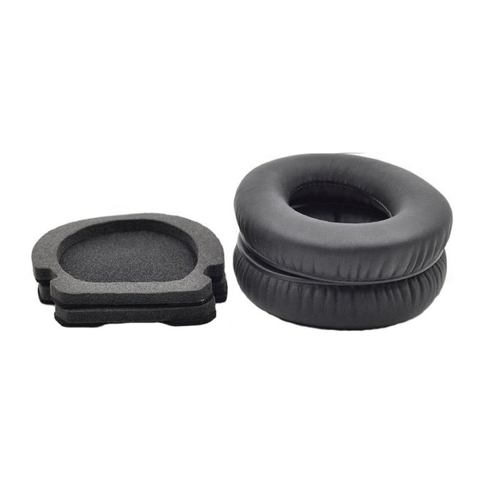 Coussinets de rechange pour Bose Aviation A10, A20, Mousse à mémoire + cuir PU, Noires, 1 Paire