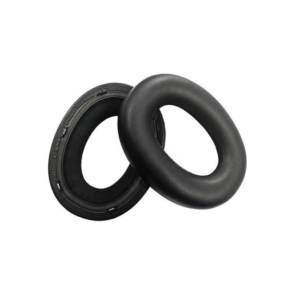 Coussinets de rechange pour Bowers & Wilkins PX7, Mousse à mémoire + cuir PU, Noires, 1 Paire