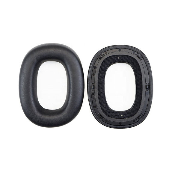 Coussinets de rechange pour Bowers & Wilkins PX8, PX7S2, Mousse à mémoire + cuir PU, Noires, 1 Paire