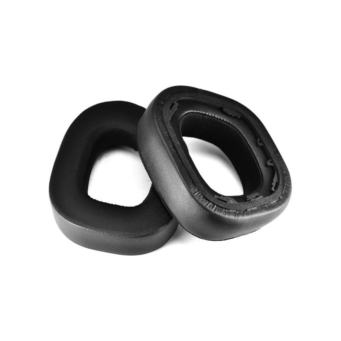 Coussinets de rechange pour Corsair HS80, Mousse à mémoire + en Textil, Noires, Gel Rafraîchissant, 1 Paire