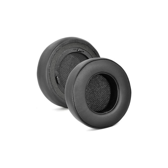 Coussinets de rechange pour Corsair Virtuoso RGB, Mousse à mémoire + cuir PU, Noires, 1 Paire