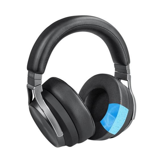 Coussinets de rechange pour Corsair Virtuoso RGB, Mousse à mémoire + en Textil, Noires, Gel Rafraîchissant, 1 Paire