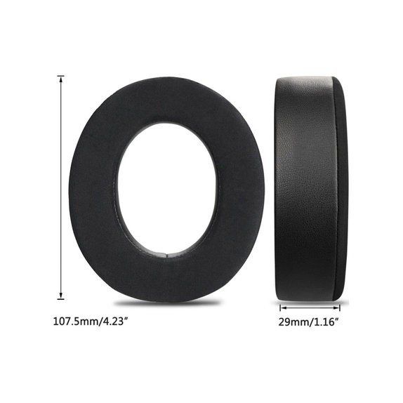 Coussinets de rechange pour Corsair HS50, HS50 Pro, Mousse à mémoire + en Textil, Noires, Gel Rafraîchissant, 1 Paire