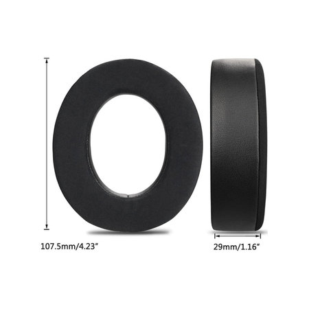 Coussinets de rechange pour Corsair HS50, HS50 Pro, Mousse à mémoire + en Textil, Noires, Gel Rafraîchissant, 1 Paire