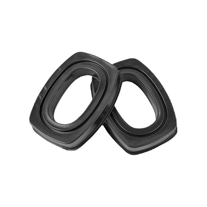 Coussinets de rechange pour Howard Leight Impact, Mousse à mémoire + Cuir, Noires, Gel Rafraîchissant, 1 Paire