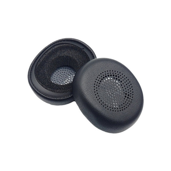 Coussinets de rechange pour Jabra Evolve2 30, Mousse à mémoire + cuir PU, Noires, 1 Paire