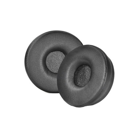 Coussinets de rechange pour Jabra Engage 55, 65, 75 (Stereo), Mousse à mémoire + Cuir, Noires, 1 Paire