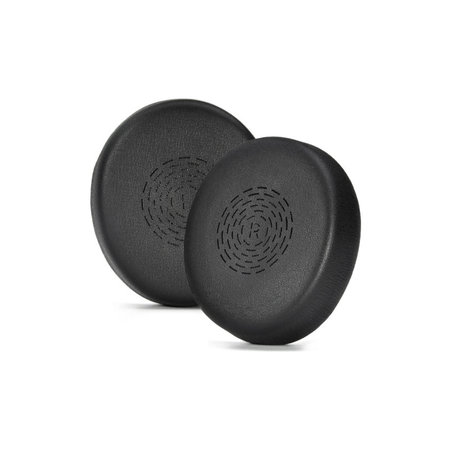 Coussinets de rechange pour Jabra Evolve2 50, 55, Mousse à mémoire + cuir PU, Noires, 1 Paire