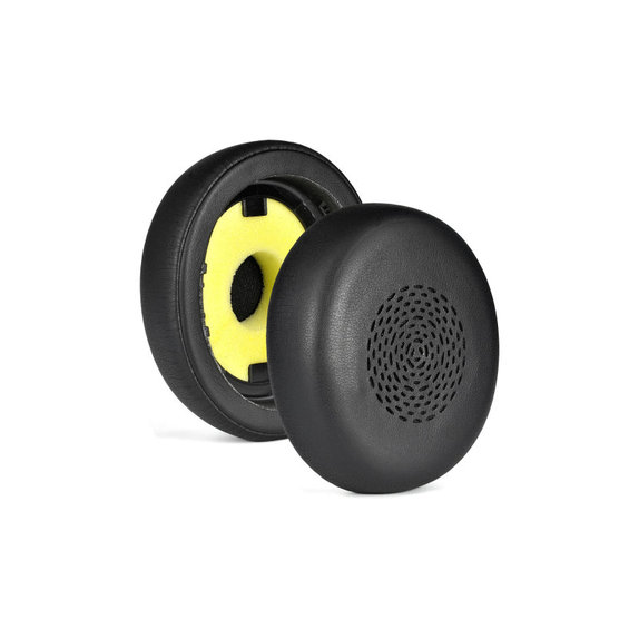 Coussinets de rechange pour Jabra Evolve 2 75 UC/MS, Mousse à mémoire + cuir PU, Noires, 1 Paire