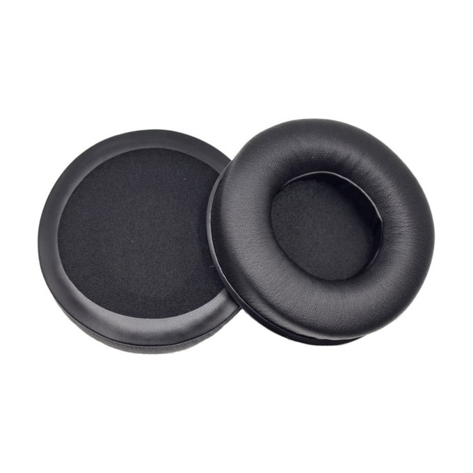 Coussinets de rechange pour JBL Synchros E50BT, Mousse à mémoire + cuir PU, Noires, 1 Paire