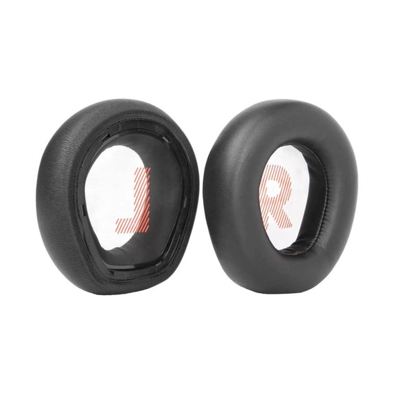 Coussinets de rechange pour JBL Quantum Q600, Mousse à mémoire + cuir PU, Noires, 1 Paire