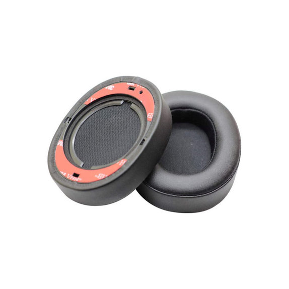 Coussinets de rechange pour JBL Synchros E55BT, Mousse à mémoire + cuir PU, Noires, 1 Paire