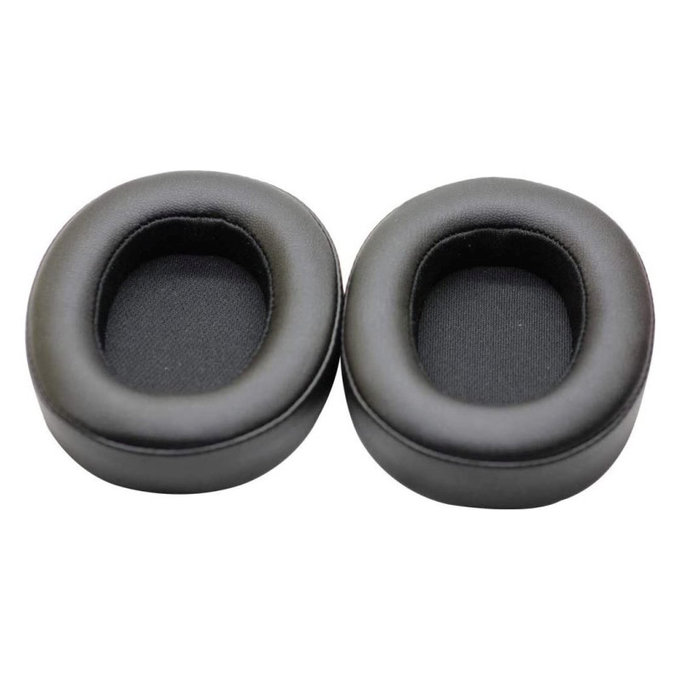 Coussinets de rechange pour JBL Synchros E55BT, Mousse à mémoire + cuir PU, Noires, 1 Paire
