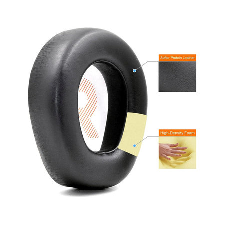 Coussinets de rechange pour JBL Quantum One, Mousse à mémoire + cuir PU, Noires, 1 Paire
