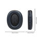 Coussinets de rechange pour Logitech G Pro X, Mousse à mémoire + cuir PU, Noires, 1 Paire