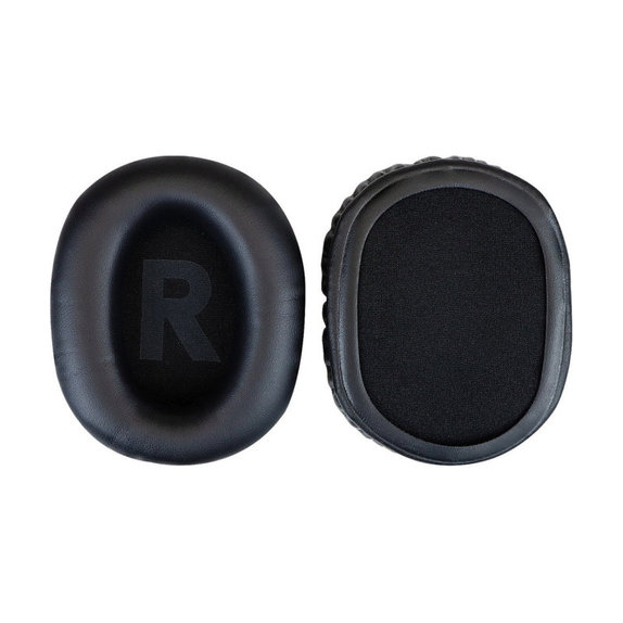 Coussinets de rechange pour Logitech G Pro X, Mousse à mémoire + cuir PU, Noires, 1 Paire