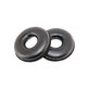 Coussinets de rechange pour Logitech H600, H390, H609, Mousse à mémoire + cuir PU, Noires, 1 Paire