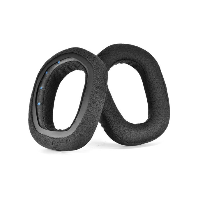 Coussinets de rechange pour Logitech G435, Mousse + en Textil, Noires, 1 Paire