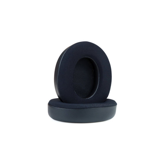 Coussinets de rechange pour Beats Studio Pro, Mousse à mémoire + en Textile + Cuir, Noires, Gel Rafraîchissant, 1 Paire
