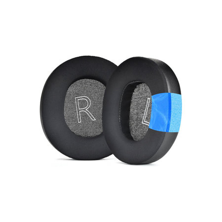 Coussinets de rechange pour Microsoft Xbox Series, Mousse à mémoire + cuir PU + en Textil, Noires, Gel Rafraîchissant, 1 Paire