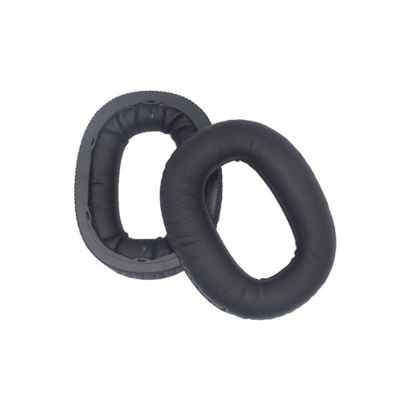 Coussinets de rechange pour Marshall Monitor II, Mousse à mémoire + cuir PU, Noires, 1 Paire