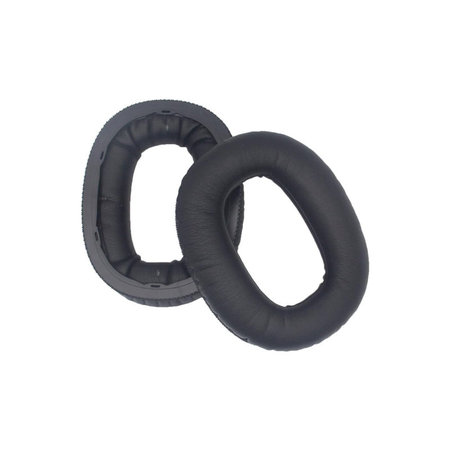 Coussinets de rechange pour Marshall Monitor II, Mousse à mémoire + cuir PU, Noires, 1 Paire