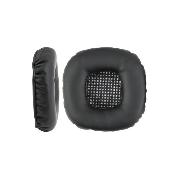 Coussinets de rechange pour Marshall Major V, Mousse à mémoire + Cuir, Noires, 1 Paire