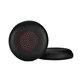 Coussinets de rechange pour Plantronics Voyager Focus UC, cuir PU, Noires, 1 Paire
