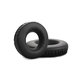 Coussinets de rechange pour Sennheiser HD25, SP 25-1 II, PC150, Mousse à mémoire + cuir PU, Noires, 1 Paire