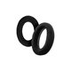 Coussinets de rechange pour Sennheiser HD545, HD600, HD650, Mousse à mémoire + en Textil, Noires, 1 Paire