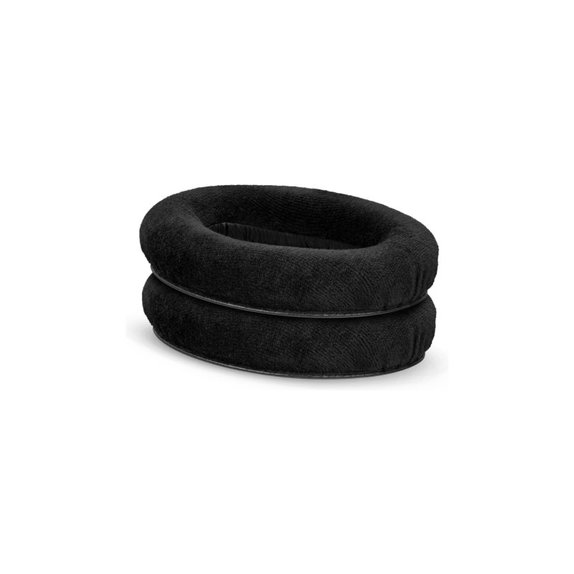 Coussinets de rechange pour Sennheiser HD545, HD600, HD650, Mousse à mémoire + en Textil, Noires, 1 Paire