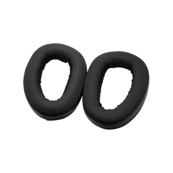 Coussinets de rechange pour Sennheiser GSP500, GSP600, Mousse à mémoire + cuir PU, Noires, 1 Paire