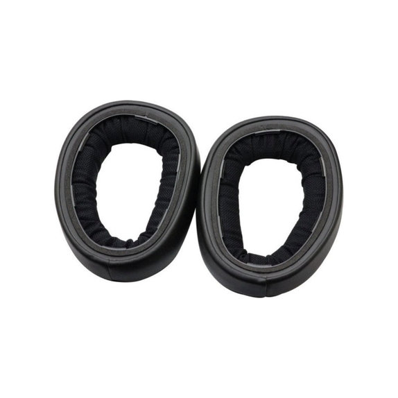 Coussinets de rechange pour Sennheiser GSP500, GSP600, Mousse à mémoire + cuir PU, Noires, 1 Paire