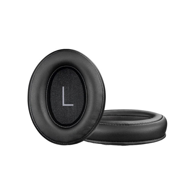 Coussinets de rechange pour Sennheiser Momentum 3.0, Mousse à mémoire + Cuir, Noires, 1 Paire