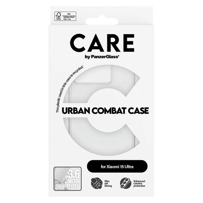 Étui Urban Combat pour Xiaomi 15 Ultra, Transparent, PanzerGlass
