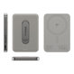 PowerBank sans fil 5000 mAh, avec support rotatif 20 W, compatible MagSafe, Qi2/USB-C, Titane, empower