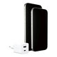 Adaptateur de voyage Grand Prix USB-C/USB-A, GaN, 35 W PD, blanc argenté, empower