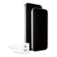 Adaptateur de voyage Grand Prix 2x USB-C, GaN, 45 W PD, Blanc argenté, empower