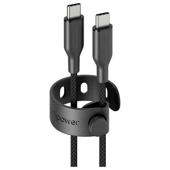Câble USB-C, 60 W, Racing, 1, 2 m, Space Black, empower