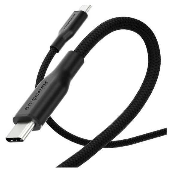 Câble USB-C, 60 W, Racing, 1, 2 m, Space Black, empower
