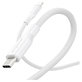 Câble USB-C, 60 W, Racing, 1,2 m, blanc argenté, empower