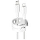 Câble USB-C/Lightning, 60 W, Racing, 1, 2 m, Blanc argenté, empower