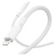 Câble USB-C/Lightning, 60 W, Racing, 1, 2 m, Blanc argenté, empower