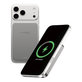 PowerBank sans fil 10000 mAh, 20 W, compatible avec MagSafe, Qi2/USB-C, Titane, empower