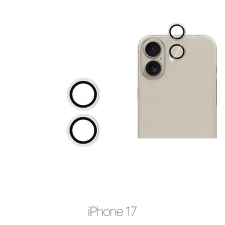 FixPremium Glass - Verre Trempé Caméra Arrière sans Cadre pour iPhone 17