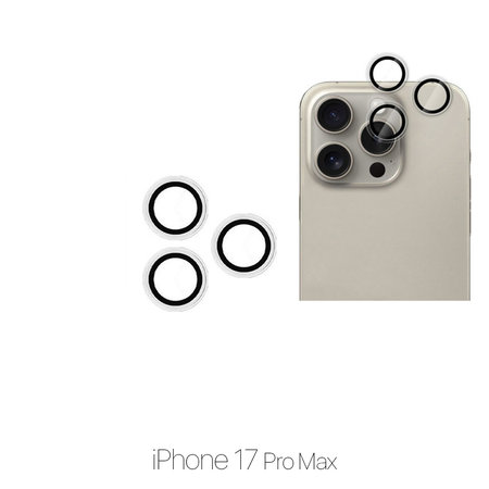 FixPremium Glass - Verre Trempé Caméra Arrière sans Cadre pour iPhone 17 Pro Max